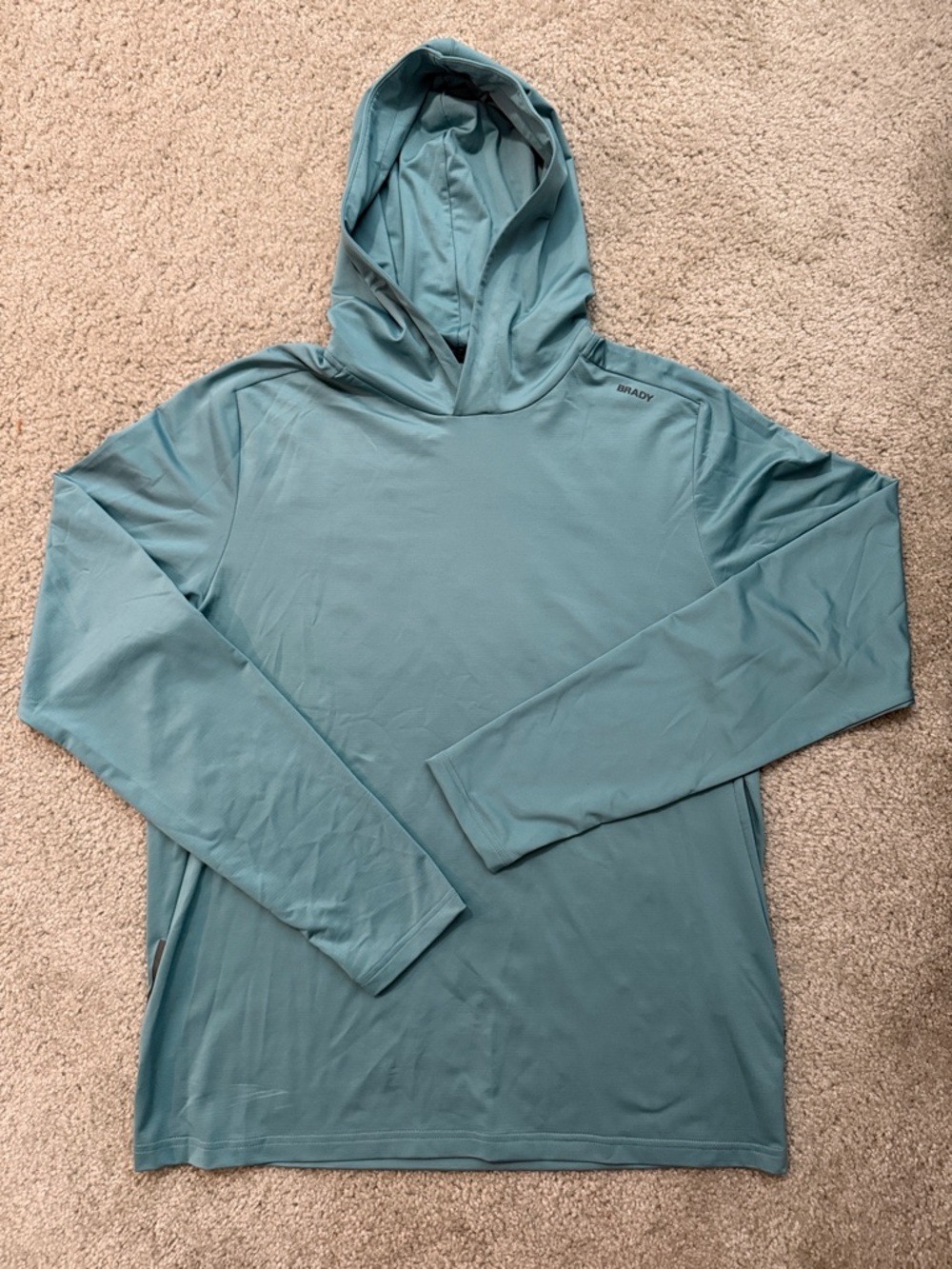 Brady Brand - Gray Hooded Performance Long-Sleeve Shirt by Brady